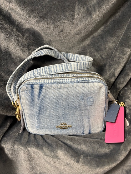 Coach Handbags - Coach Carey Crossbody Bag in Loved Denim CEK67